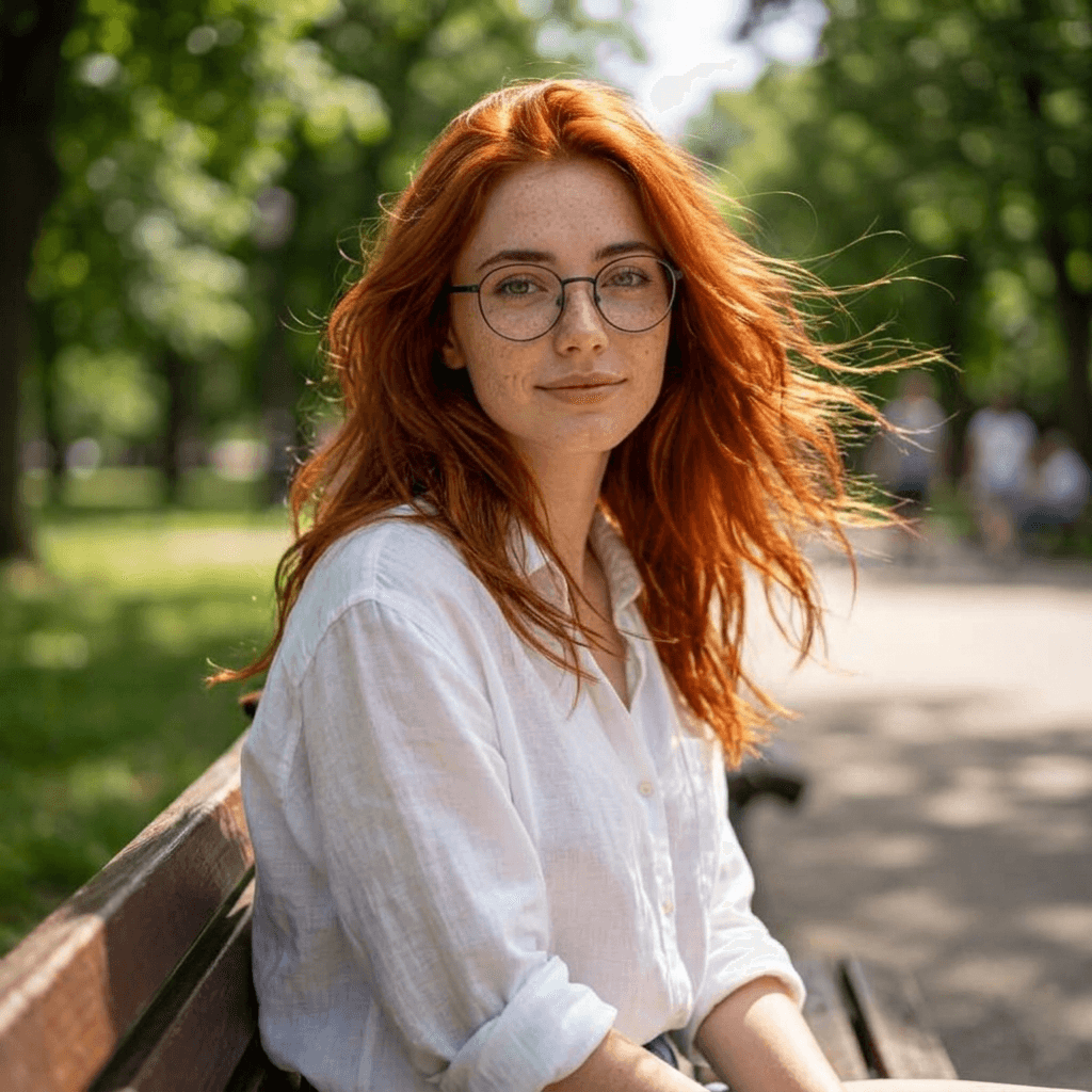 Scarlett — Sitting On Park Bench